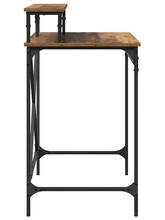 Computer Büro Holz Old Wood mit Metallbeinen 80x50x90cm