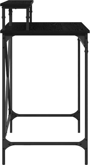 Computer Büro Holz Black Beech mit Metallbeinen 80x50x90cm