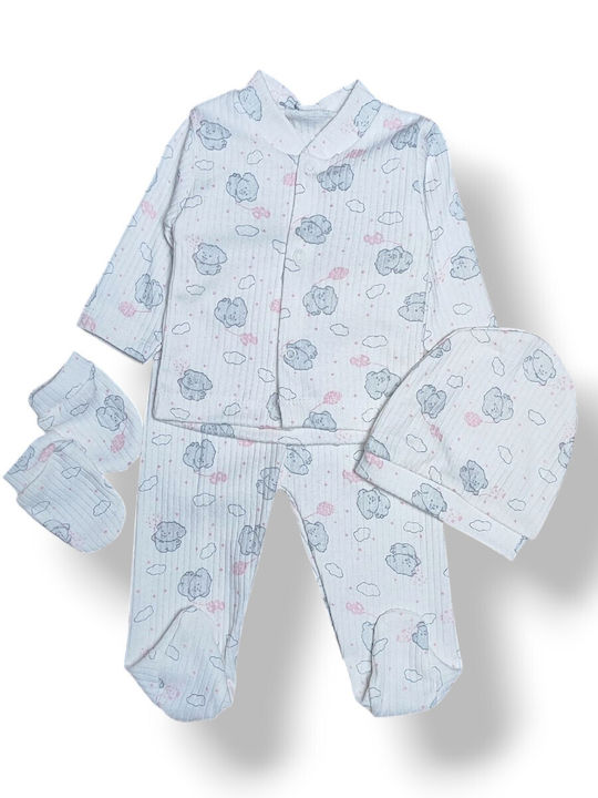 Babydom Kinder Schlafanzug Pink and Grey