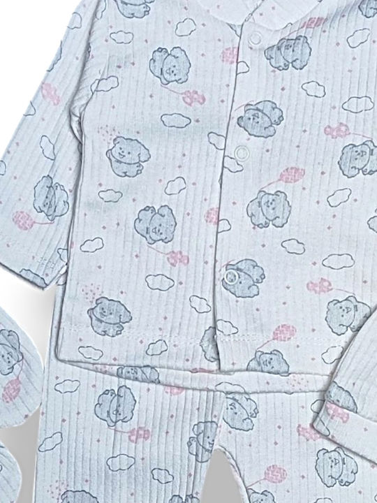 Babydom Pijama pentru copii Pink and Grey