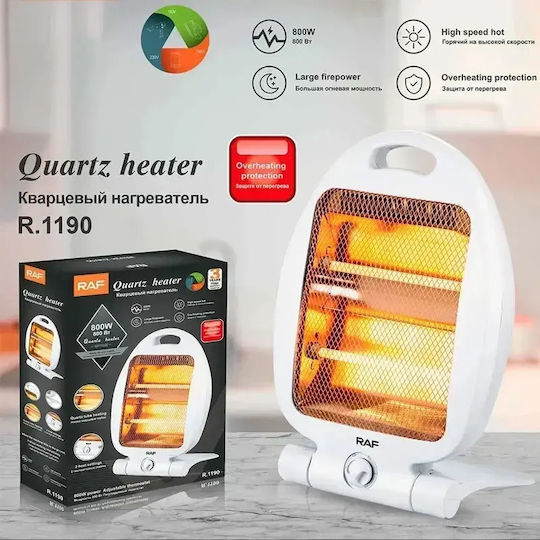 Raf Quartz Heater with Thermostat 800W