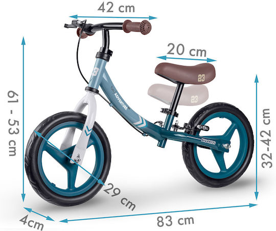 Ricokids Παιδικό Ποδήλατο Ισορροπίας Μπλε