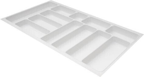 Agoform Besteckeinsatz für Schubladen Kunststoff 29x48cm Weiße
