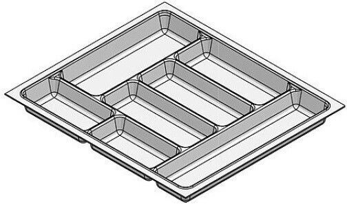 Agoform Besteckeinsatz für Schubladen Kunststoff 29x48cm Weiße