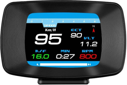 Obd2 Digital Dashboard Information Display Diagnostic Device Pyramid Hud Type Dashboard Display P13