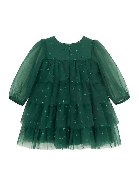 Children's Dress Long Sleeve Green