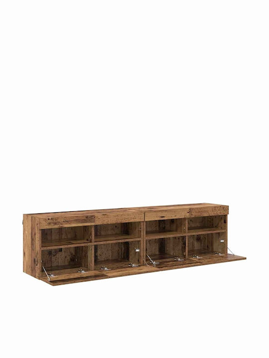 Wohnzimmer TV-Einheit Coffee mit Beleuchtung L80xB30xH40cm