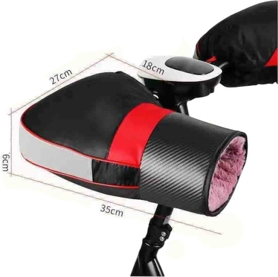 Angel Shopping Motorcycle Hand Covers Waterproof Reflective Strip Black