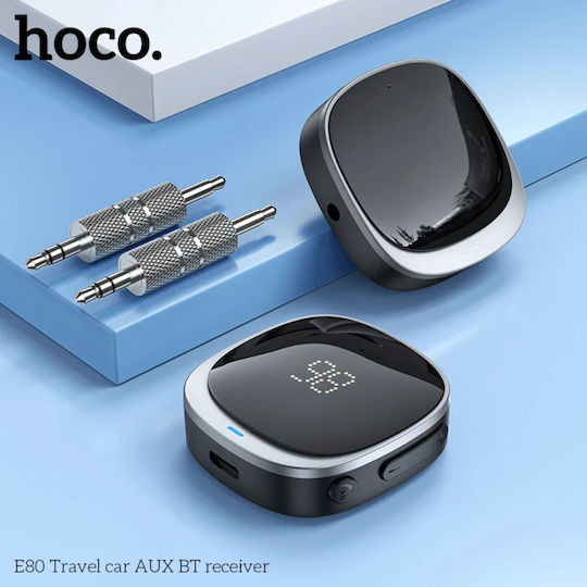 Bluetooth 5.3 Receiver Θύρα Εξόδου 3.5mm Jack Hoco E80 Μαύρο