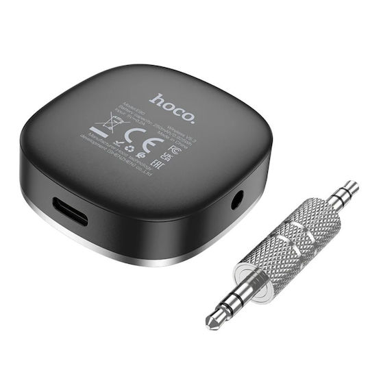 Bluetooth 5.3 Receiver Θύρα Εξόδου 3.5mm Jack Hoco E80 Μαύρο