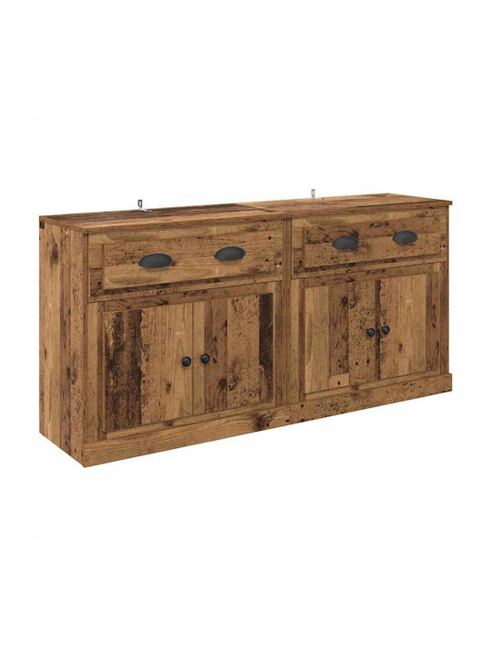 Sideboard made of Wood & Metal with Drawers Old Wood 70x35.5x67.5cm