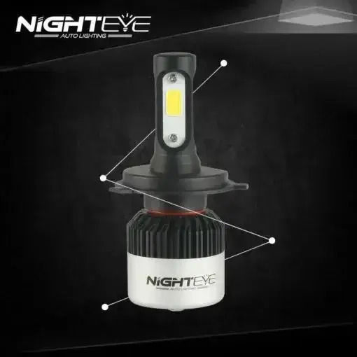 Nighteye Λάμπες Αυτοκινήτου A315-s2 H4 LED 6500K Ψυχρό Λευκό 9-32V 72W 2τμχ