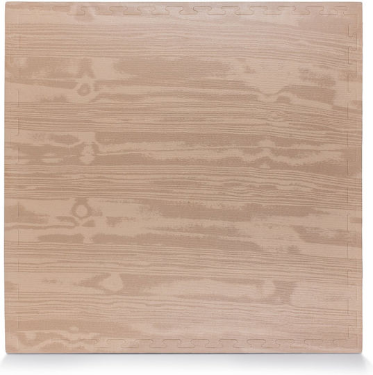 AMILA EVA Gym Floor Puzzle Mat Brown 100x100x2.5cm