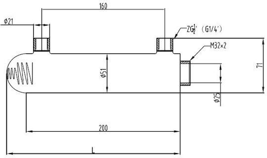 Aqua Hellas Sistem Lampă UV 6 W Debit Maxim 0 11t/h 1/4''