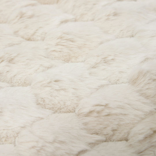 A-s Adriel Anti-slip Rug Rectangular Furry Ecru