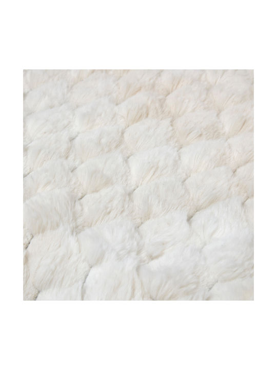 A-s Adriel Anti-slip Rug Rectangular Furry Ecru