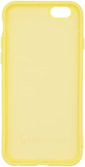 iPhone 6 6s Silky Soft Touch Silicone Yellow Camera Protection Back Cover
