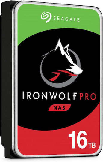 Seagate IronWolf Pro 16TB HDD Hard Drive 3.5" SATA III 7200rpm with 256MB Cache for NAS ST16000NT001