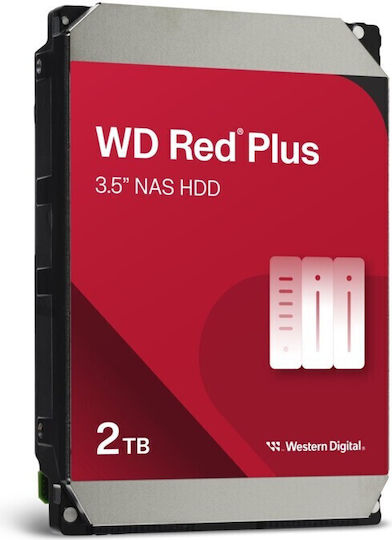 Western Digital Red 2TB HDD Hard Drive 3.5" SATA III 5400rpm with 64MB Cache for NAS WD20EFPX