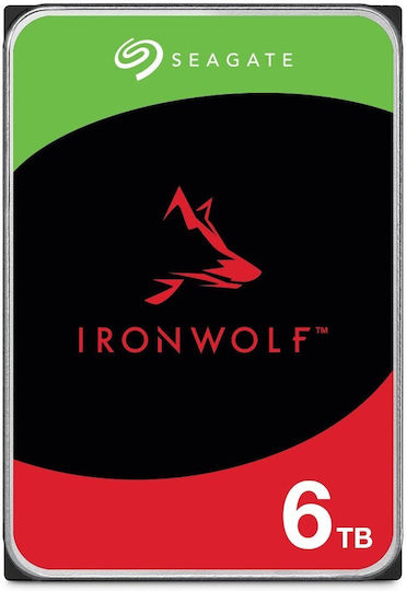 Seagate Ironwolf 6TB HDD Hard Drive 3.5" SATA III 5400rpm with 256MB Cache for NAS ST6000VN006