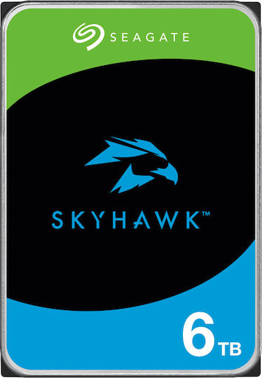 Seagate SkyHawk +Rescue 6TB HDD Hard Drive 3.5" SATA III 5400rpm with 256MB Cache for Desktop / Recorder ST6000VX009
