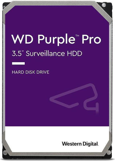 Western Digital Purple Pro Smart Video 8TB HDD Hard Drive 3.5" SATA III 7200rpm with 256MB Cache for Server / Recorder WD8002PURP
