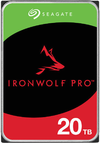Seagate Ironwolf Pro 20TB HDD Hard Drive 3.5" SATA III 7200rpm with 256MB Cache for NAS ST20000NT001