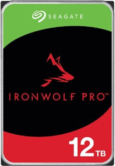 Seagate IronWolf Pro 12TB HDD Hard Drive 3.5" SATA III 7200rpm with 256MB Cache for NAS ST12000NT001