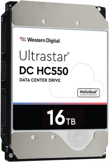 Western Digital Ultrastar DC HC550 16TB HDD Σκληρός Δίσκος 3.5" SAS 3.0 7200rpm με 512MB Cache για Desktop 0F38357