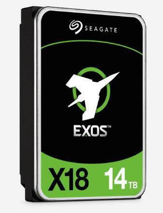 Seagate Exos X18 FastFormat 12Gb/s SAS 14TB Хард диск Σκληρи дискове 3.5" SAS 3.0 7200обороти в минута с 256МБ Кеш за NAS / Server ST14000NM004J