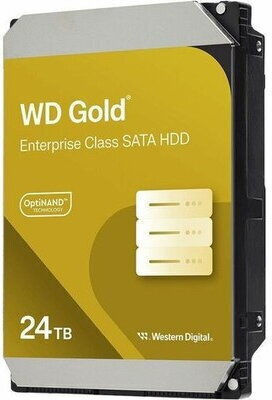 Western Digital Gold Enterprise Class 24TB HDD Hard Drive 3.5" SATA III 7200rpm with 512MB Cache for Server / Recorder WD242KRYZ