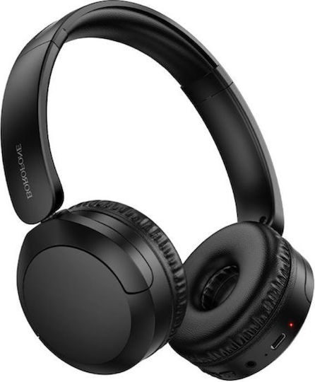 Borofone Wireless / Wired On Ear Headphones and Quick Charge Black