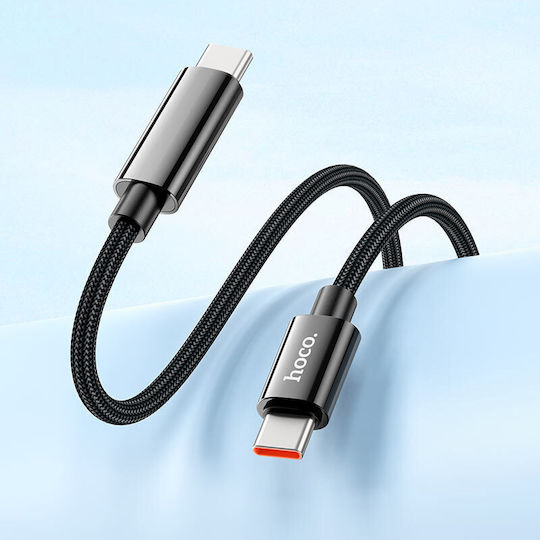 Hoco U125 USB 2.0 Cable USB-C Male - USB-C 100W PD Black 1m