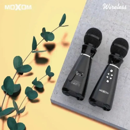 Moxom Μικρόφωνο Karaoke Ασύρματο MX-SK21 Μαύρο