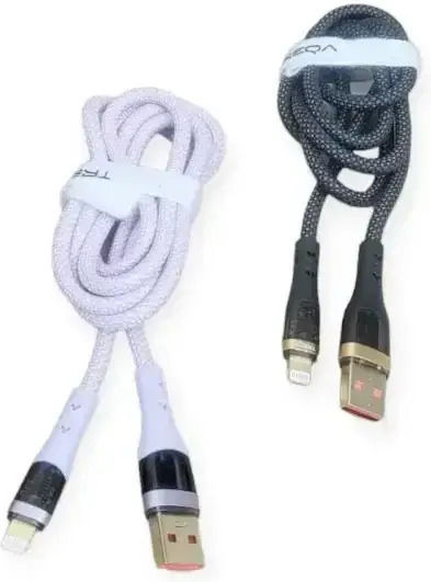 Treqa Braided USB-A to Lightning Cable Μαύρο 1m (CA-8812)