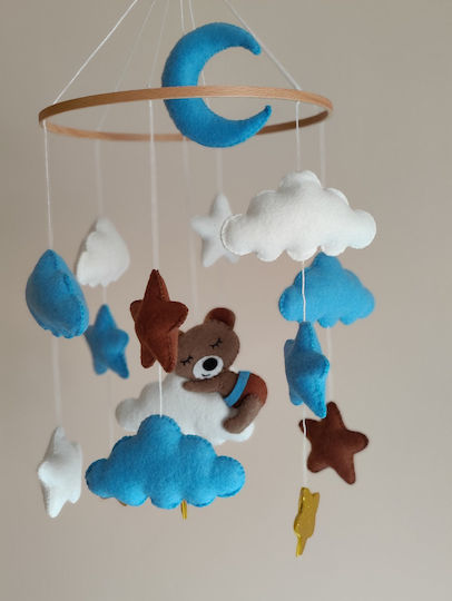 Pandaboo Kinder Dekoratives Zimmermobil Tiere Hellblau