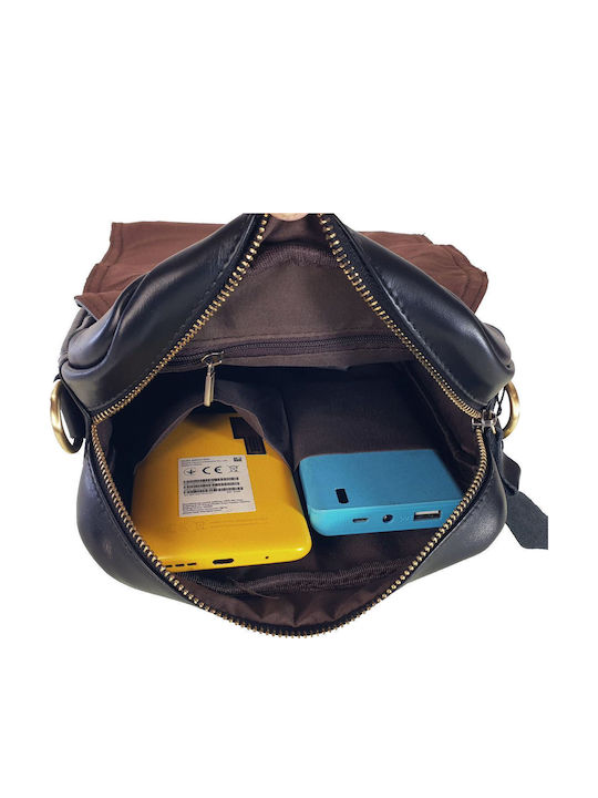 Herren Ledertasche Schulter / Crossbody Schwarz