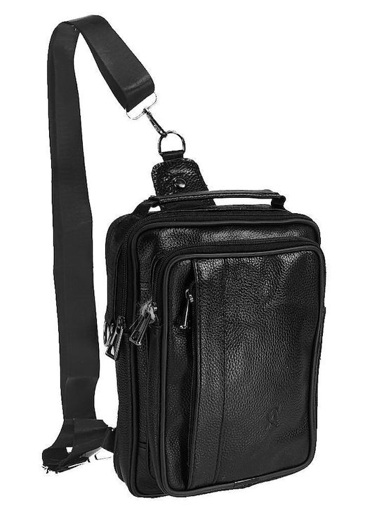 Geantă de Umăr / Tip Crossbody Neagră pentru Bărbați