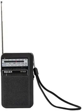 Meier M-9320 Ραδιοφωνάκι Επαναφορτιζόμενο Μαύρο