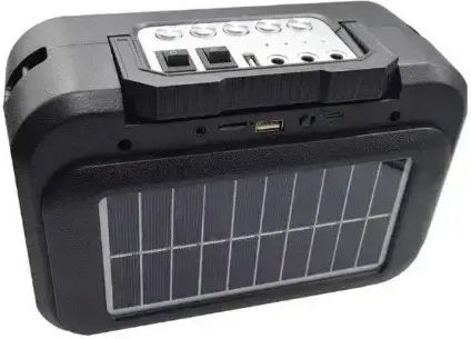 Andowl Q-YX1793 Tragbares Radio Solar mit Bluetooth und USB Schwarz