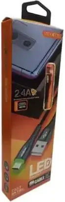 Moxom MX-CB31 LED USB 2.0 до микро USB кабел Черен 1м 1бр