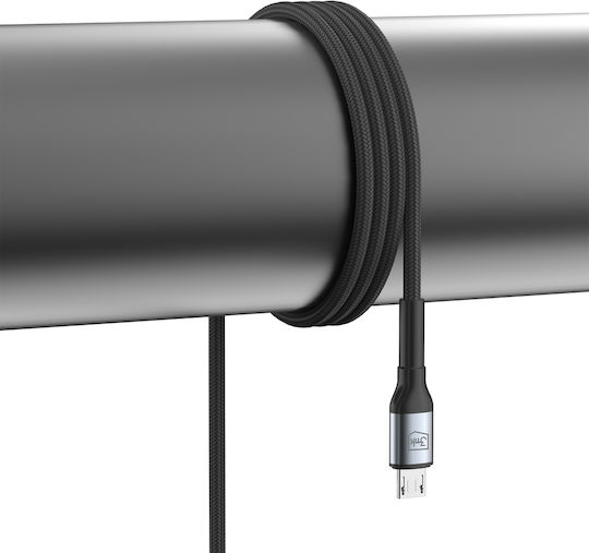 3MK 1m LED / Braided USB 2.0 to micro USB Cable