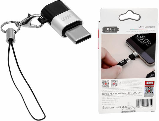 XO Μετατροπέας USB-C male σε micro USB female 1τμχ XO-NB149A