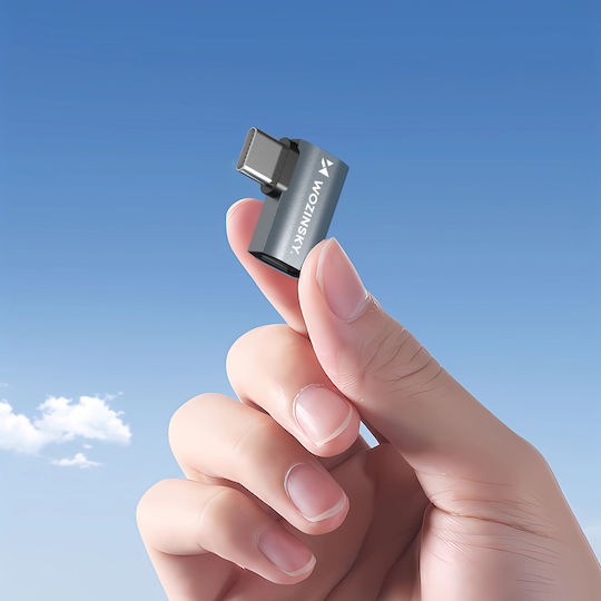 Wozinsky Konverter USB-C männlich zu USB-C weiblich Gray 1Stück WPKB-01