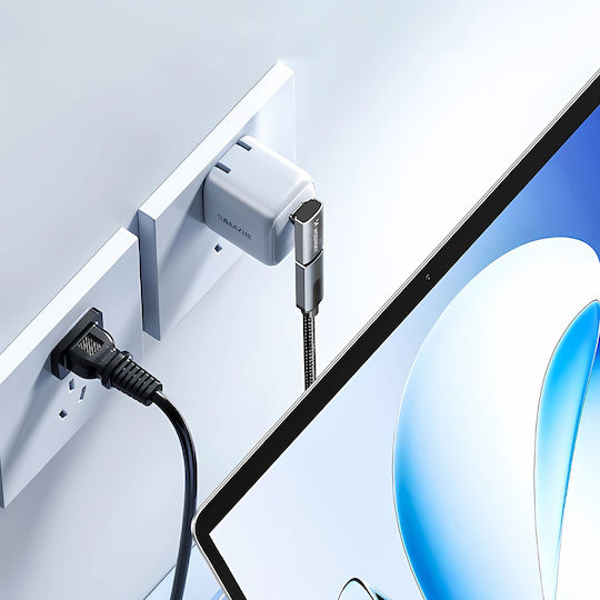 Wozinsky Конвертор USB-C мъжки към USB-C женски Сив 1бр WPKF-01
