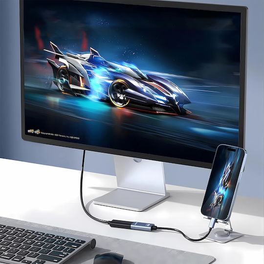 Wozinsky Конвертор USB-C женски към HDMI женски Черен 1бр WACH-01