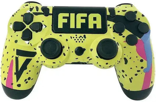Factory Doubleshock FIFA Ασύρματο Gamepad για PS4 Κίτρινο