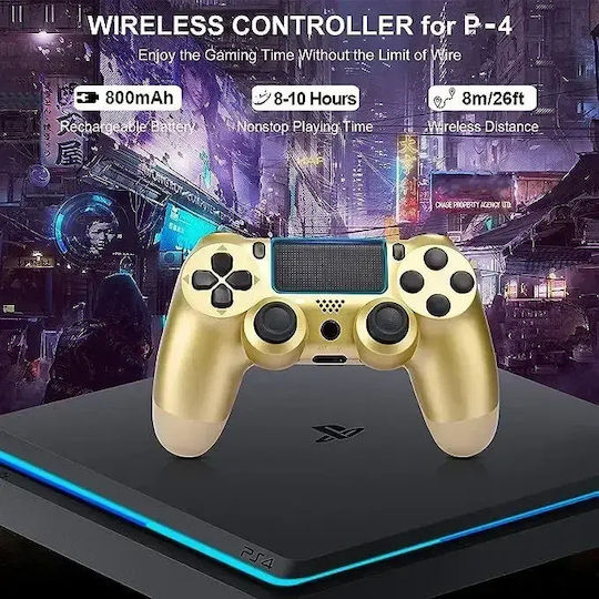 Double Motor Vibration 4 Wireless Gamepad for PS4 Gold