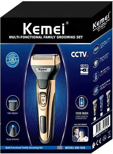 Kemei KM-1429 Elektrorasierer Gesicht Wiederaufladbar / Schnurgebunden