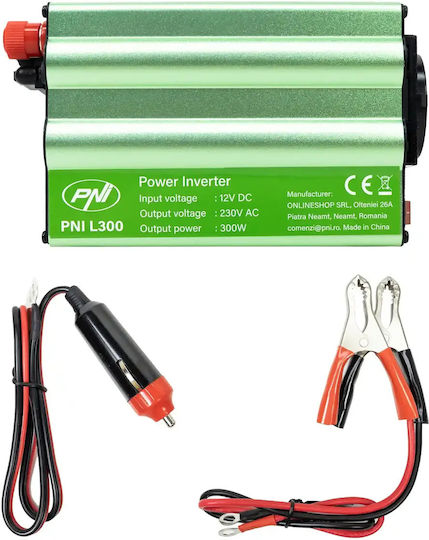PNI Car Inverter Modified Sinewave 300W to Converter 12V DC in 230V AC
